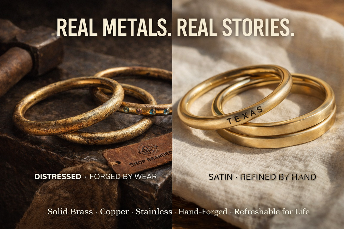 Real Metals Matter: Brass, Copper, and Stainless Steel Bull Ring Bangles Bracelets Explained (We only use Real)