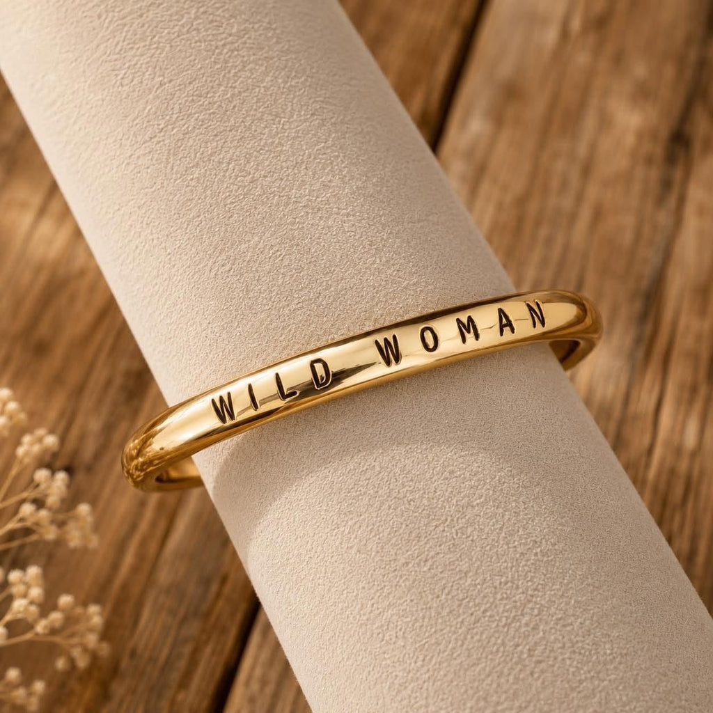 Wild Woman - Gold Bull Ring Bracelet