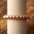 COWGIRL - Hunter's Gold Bull Ring Bracelet