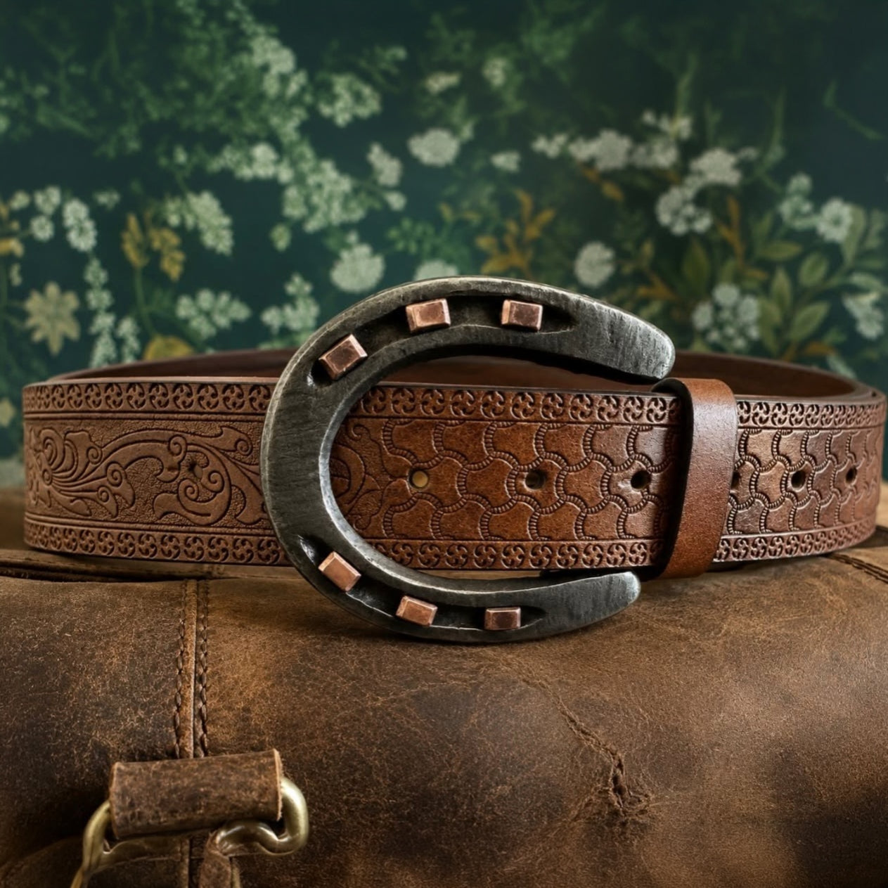 Custom Horseshoe Belt Buckle