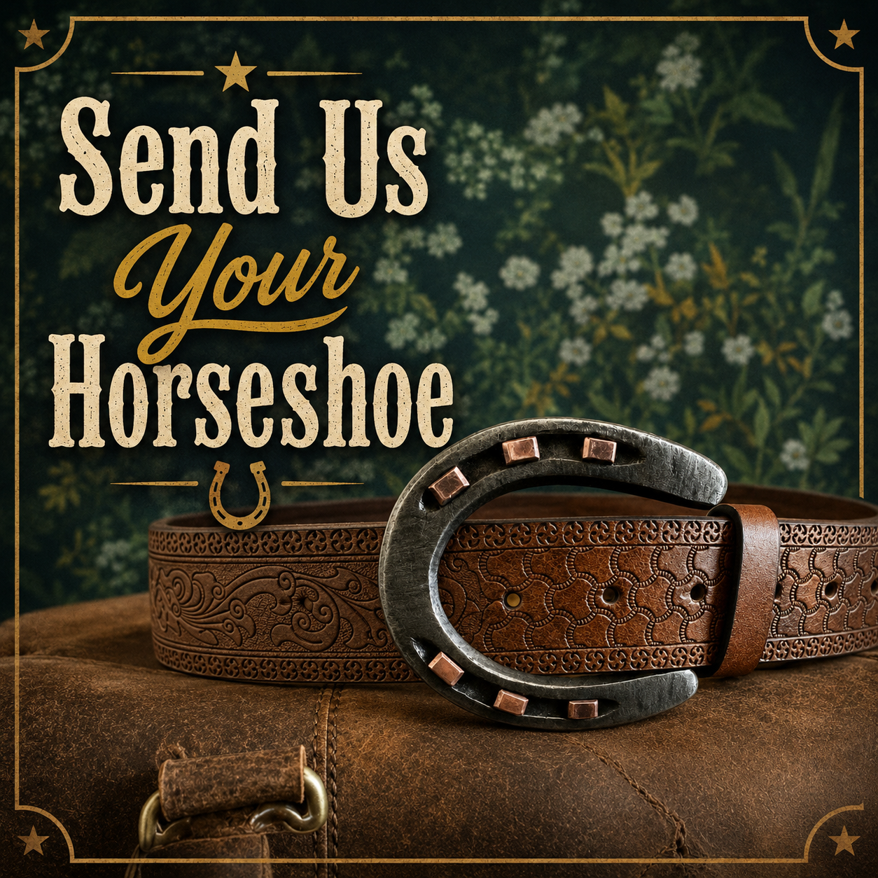 Custom Horseshoe Belt Buckle | Send Us Your Horseshoe