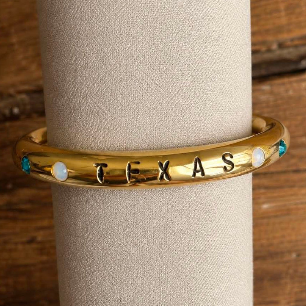Texas - Natalie's Gold Bull Ring Bracelet