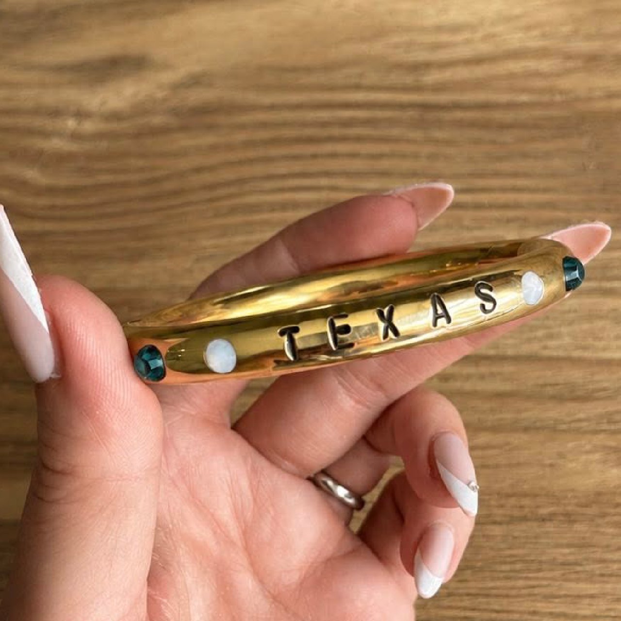 Texas - Natalie's Gold Bull Ring Bracelet