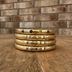 Brittany Stack - Gold Bull Ring Bracelets