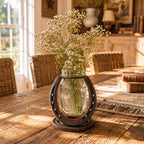 Rustic Heritage Horseshoe Flower Mason Jar Vase (jar not included)