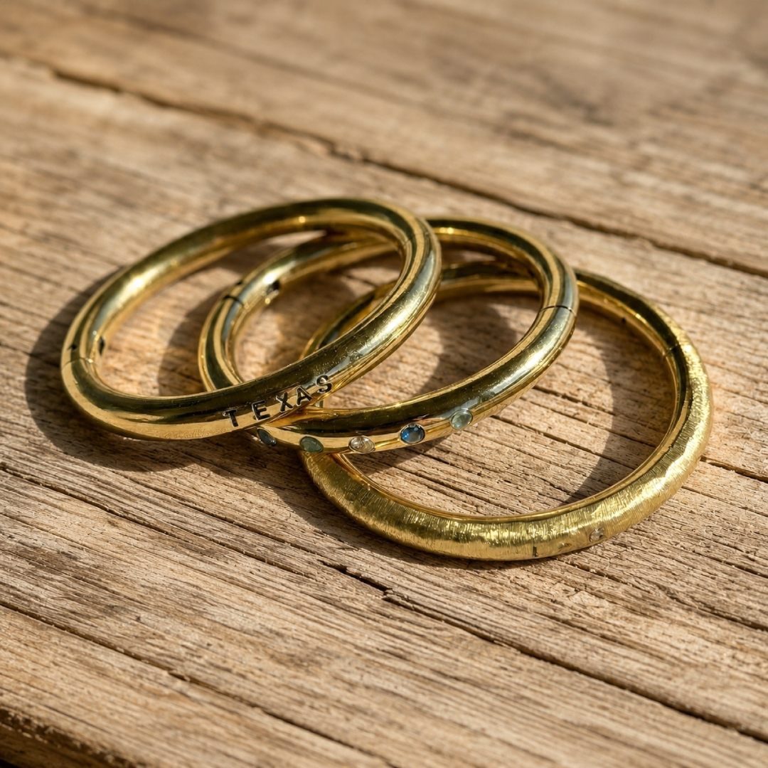 Customize - Cowboy Bull Ring Bangle Bracelet