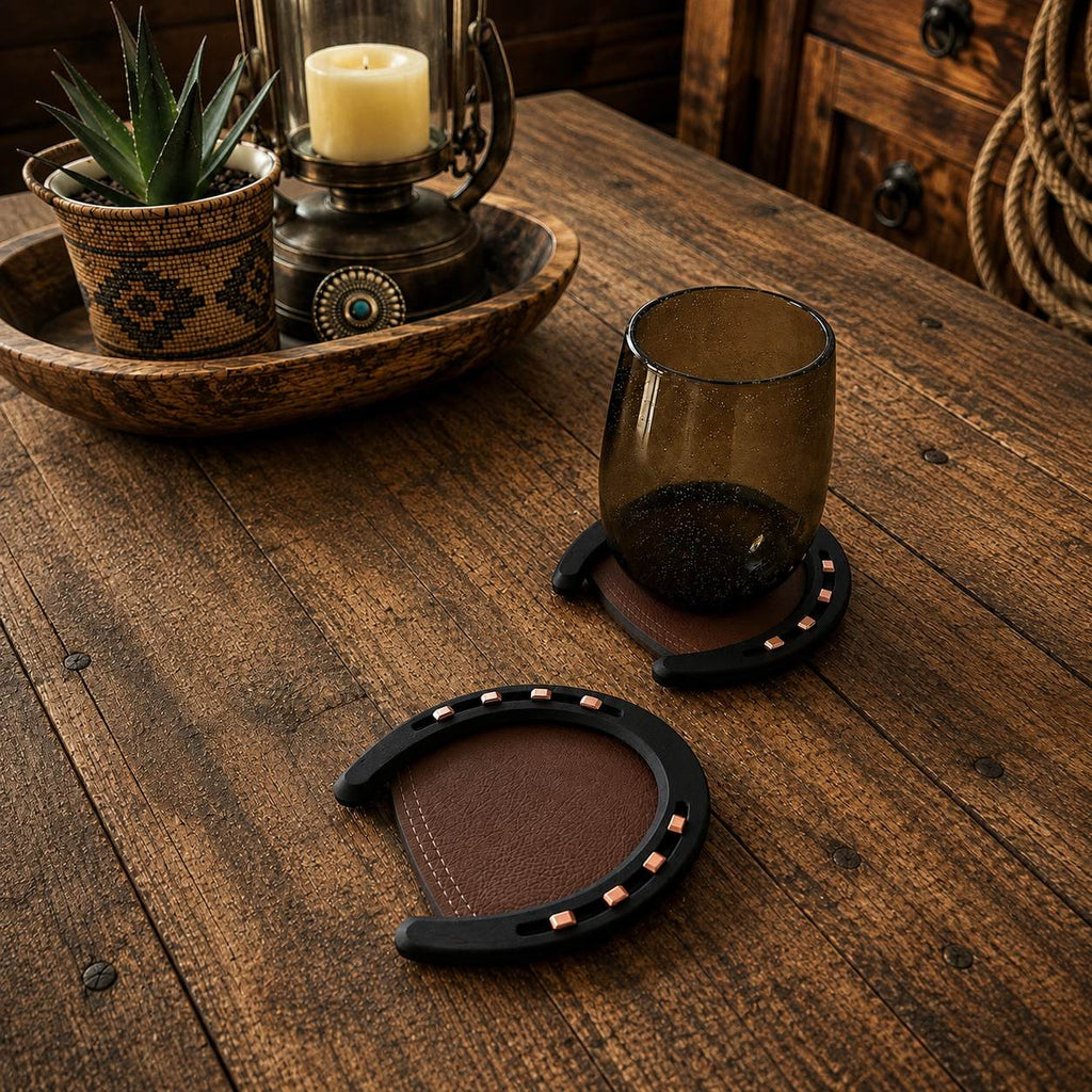 Western Horseshoe Coaster (Set of 2)