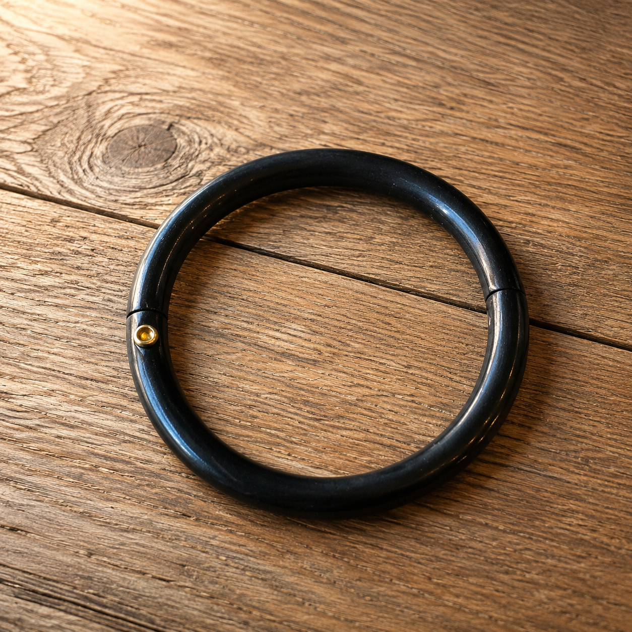 Black - Cowboy Bull Ring Bangle Bracelet