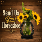 Custom Horseshoe Mason Jar Vase | Send Us Your Horseshoe
